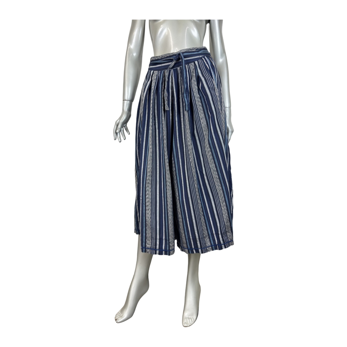 Vintage Kenzo Paris Culottes панталон с висока талия и райета (FR40)