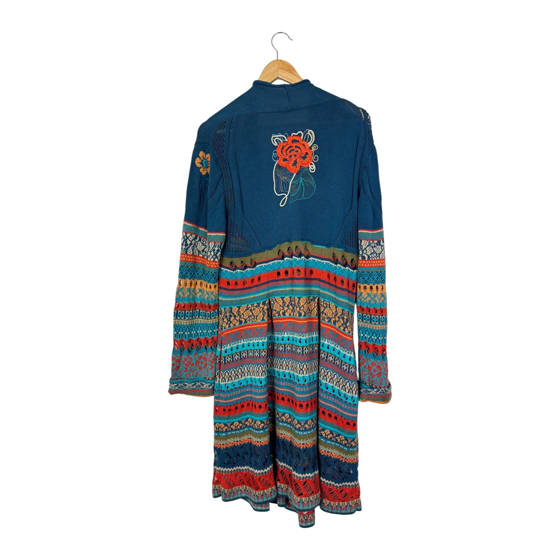 Ivko Long Cardigan Lace Floral Pattern (42)
