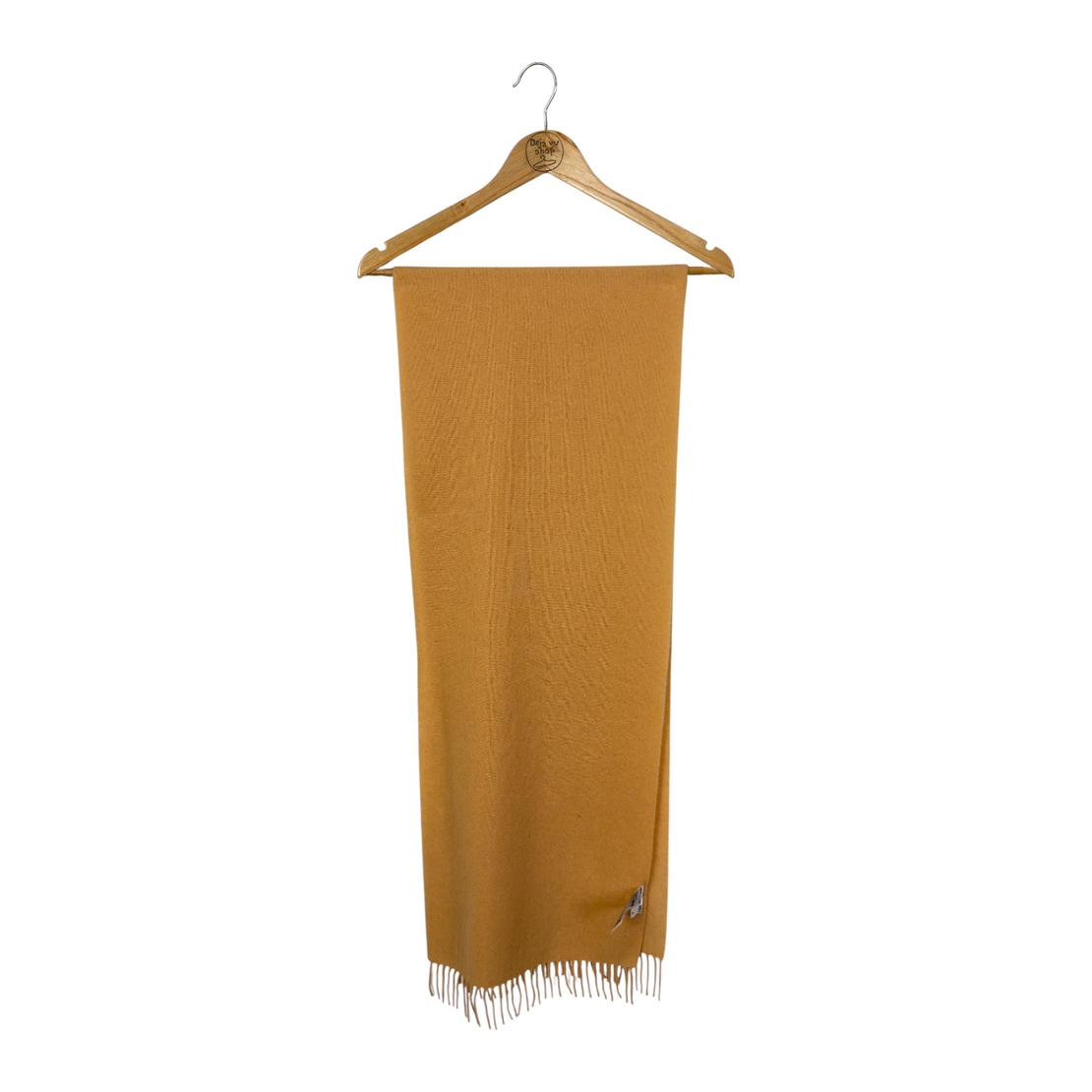 Uniqlo кашмирен шал с ресни 38х180