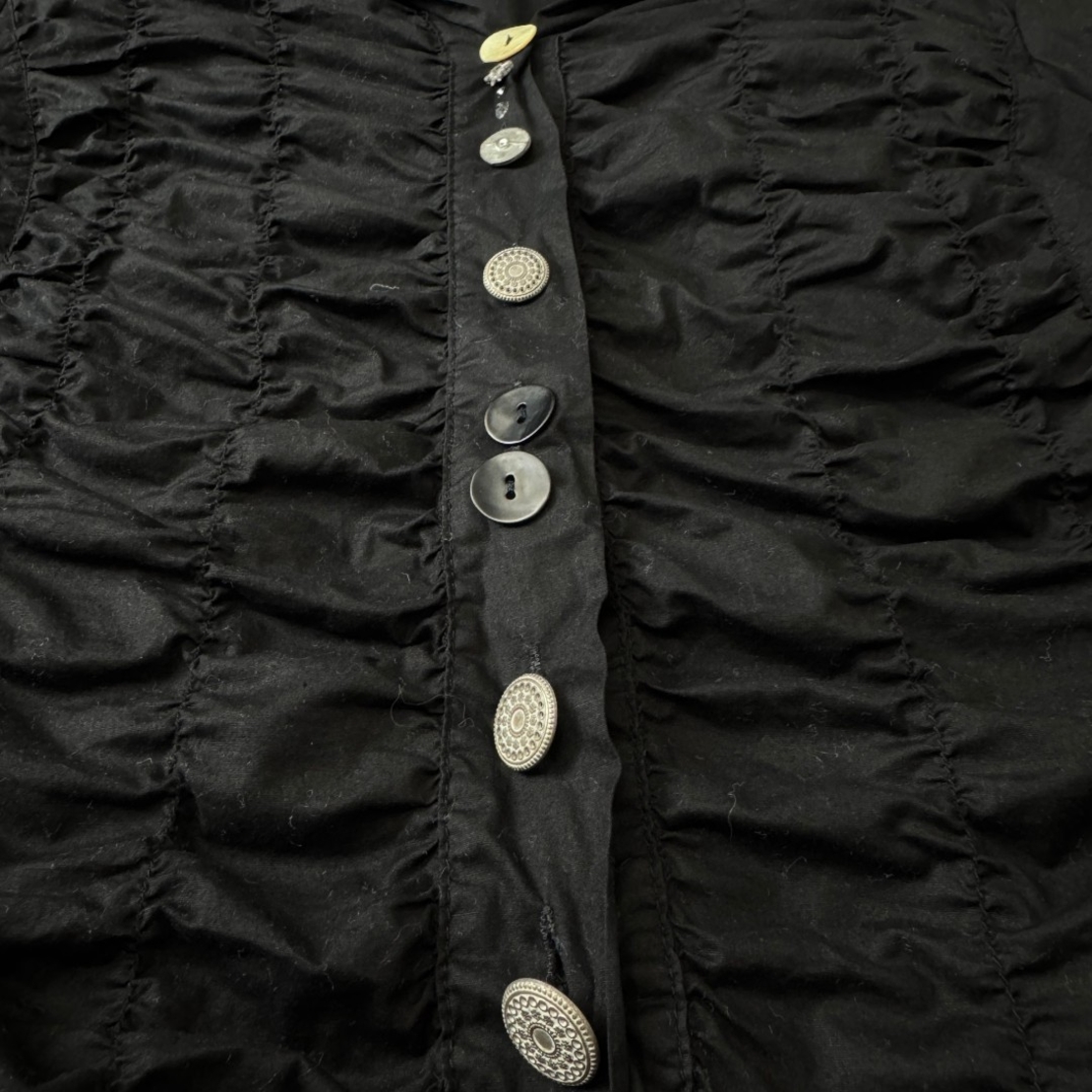 Bottega by Elisa Cavaletti Ruffle Front Blouse (M)