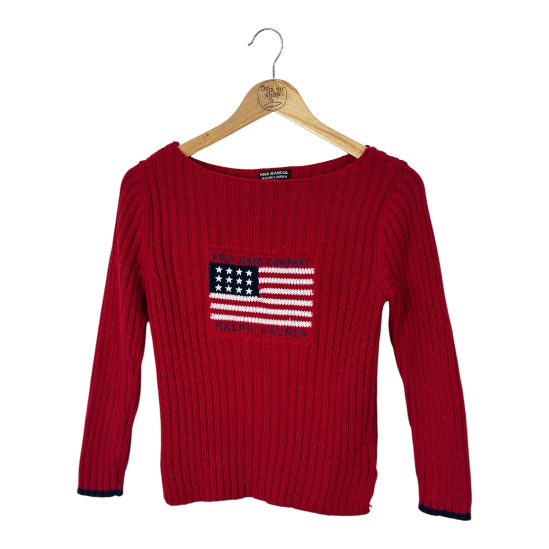 Polo Jeans Co. Ralph Lauren American Flag Sweater (XXS)