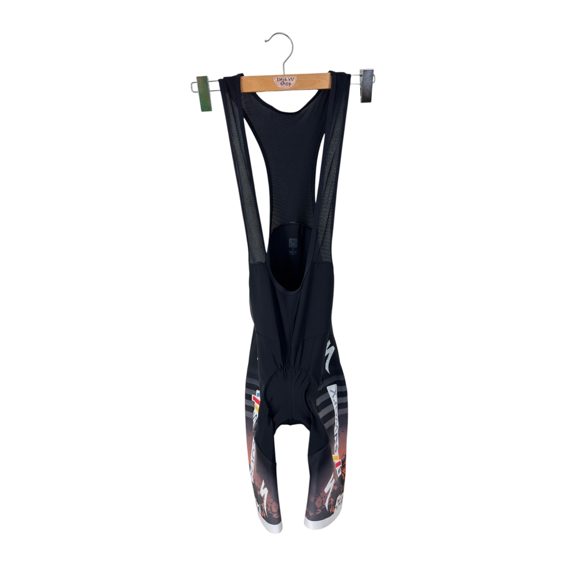 Велосипеден клин с презрамки Santini Custom, черен, размер L