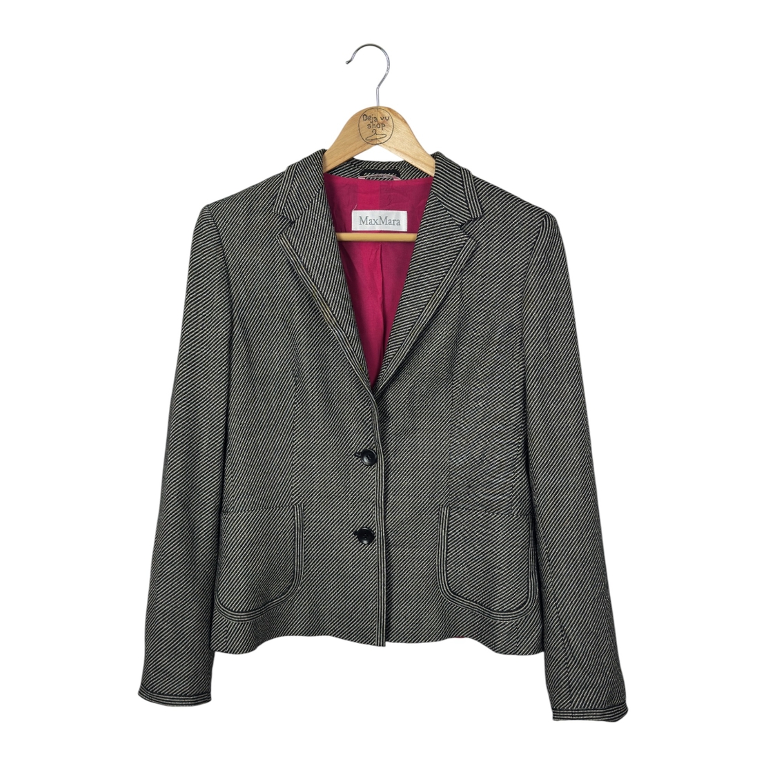 Vintage Max Mara дамско сако вълна и коприна (42)