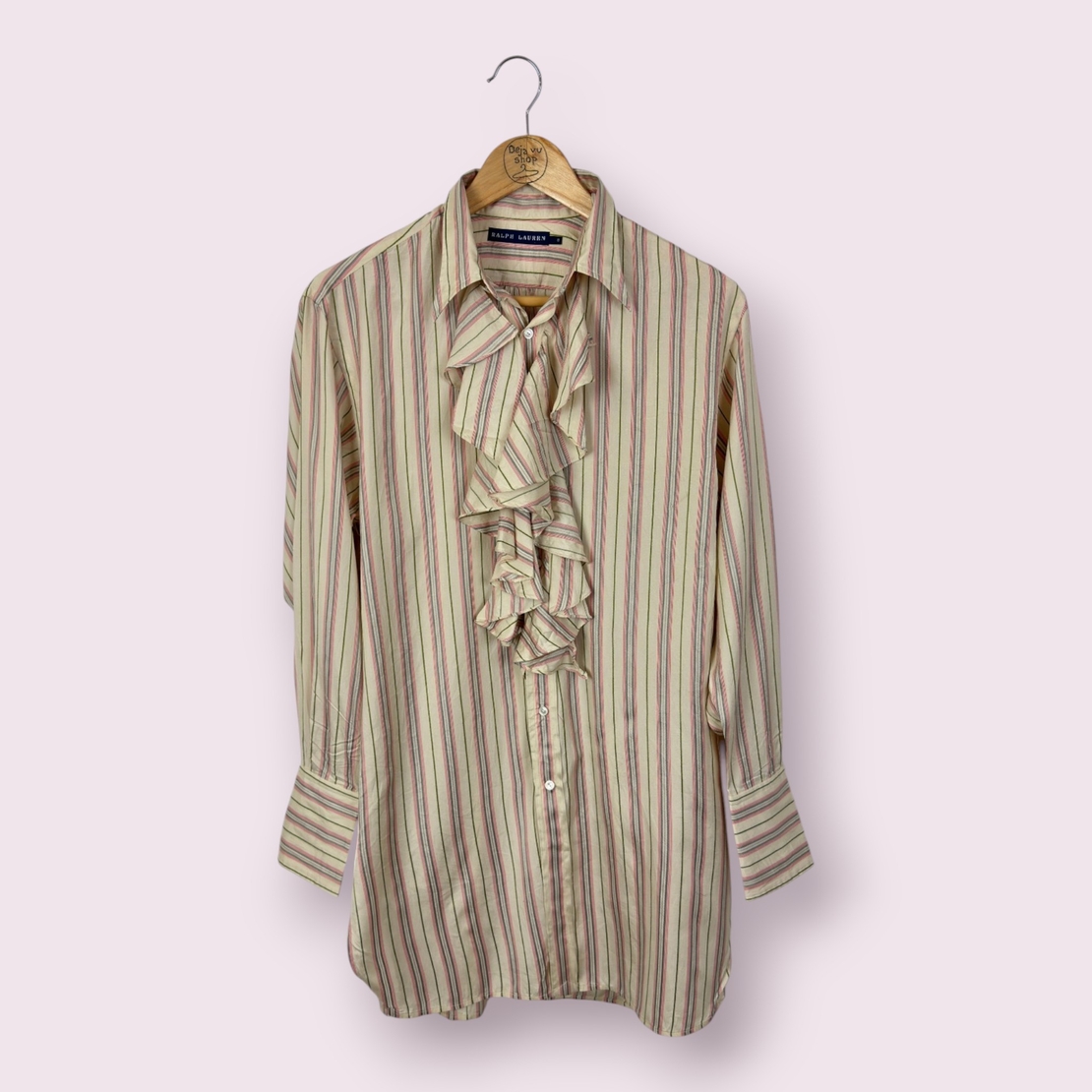 Ralph Lauren Silk Ruffle Front Blouse (8)