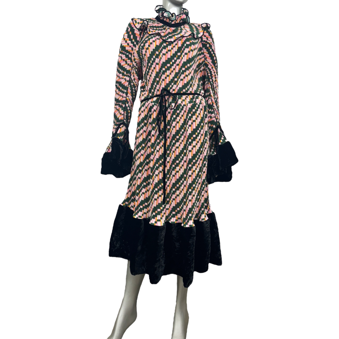 Tory Burch Pleated Ruffle Dress (US12)