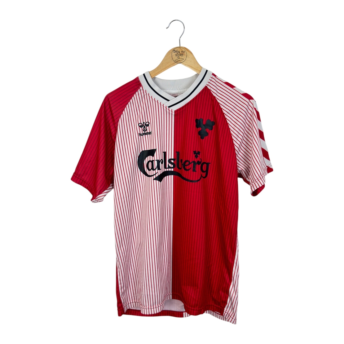 Hummel Denmark 1986 Home #10 Football Shirt (M)