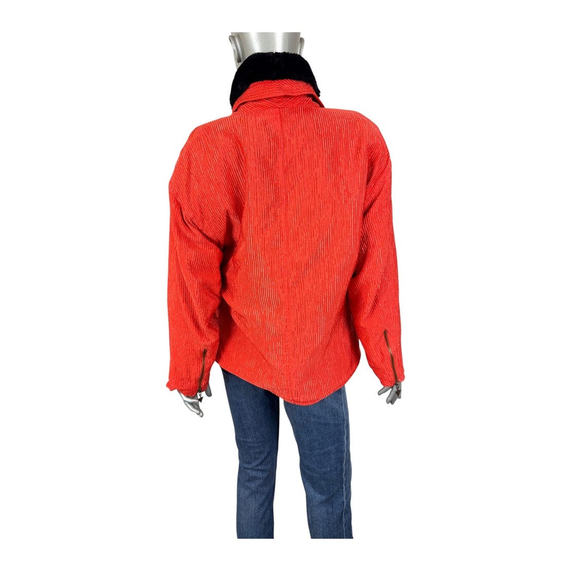 80s Versus Gianni Versace Faux Fur Women's Jacket (IT44)