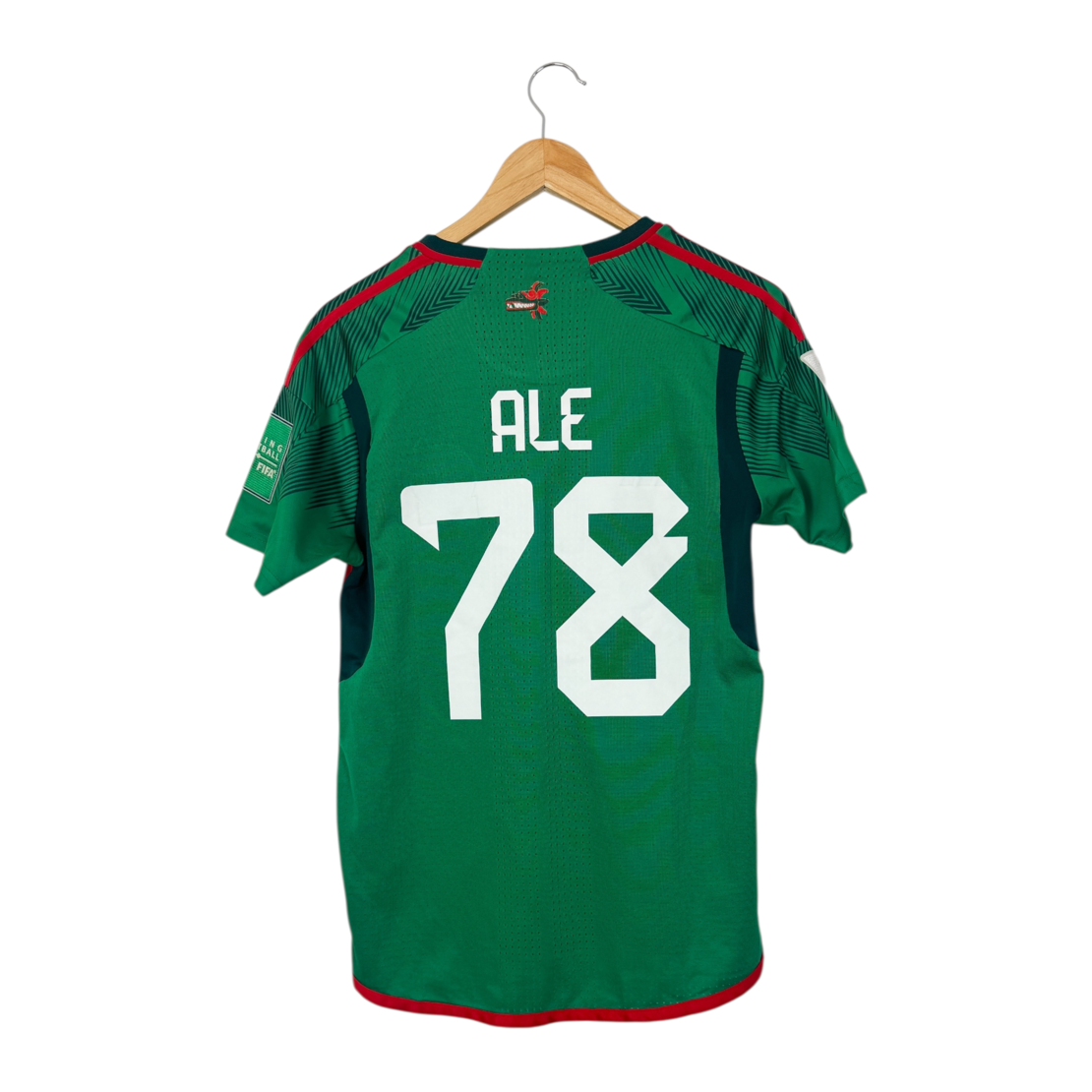 Adidas Mexico Home Football Jersey Ale 78 Green Qatar 2022 (S)