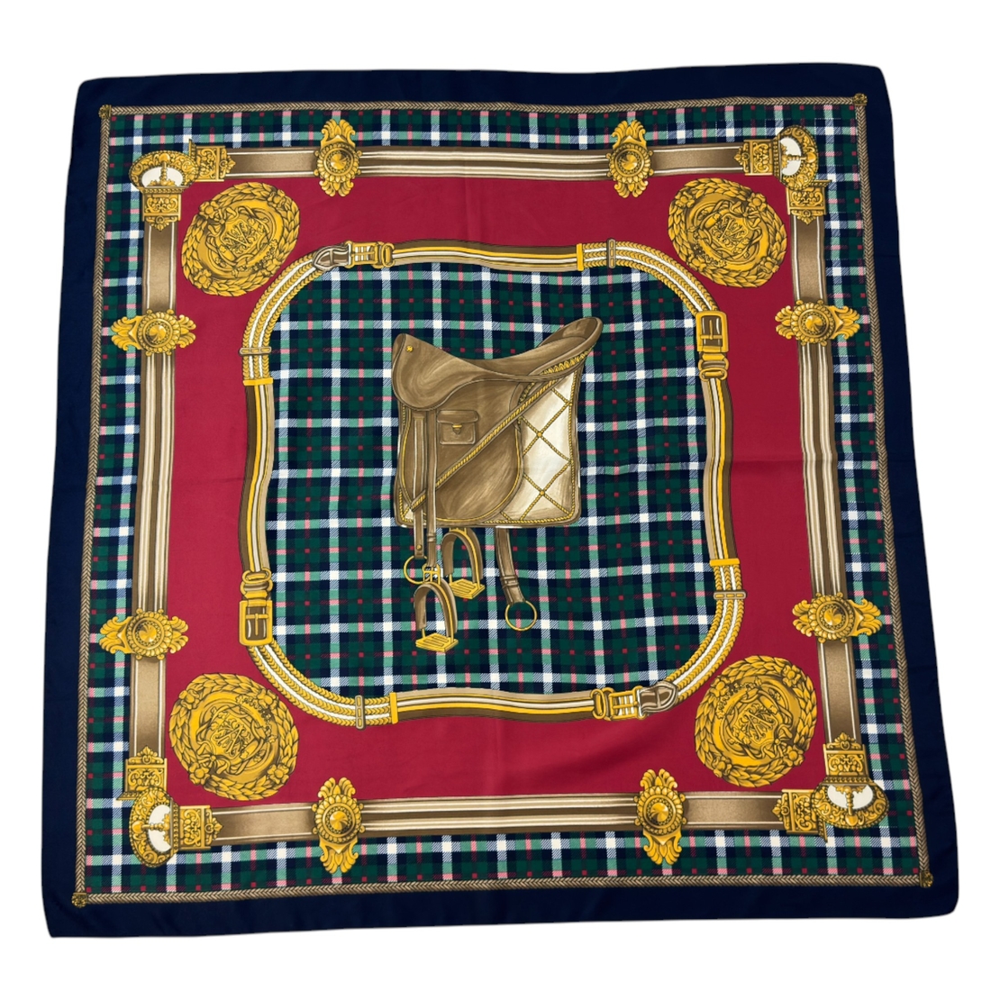 No brand принт шал 87x87