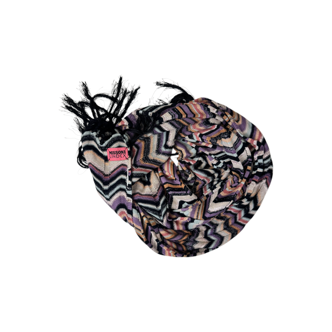 Missoni Lindex многоцветен плетен шал