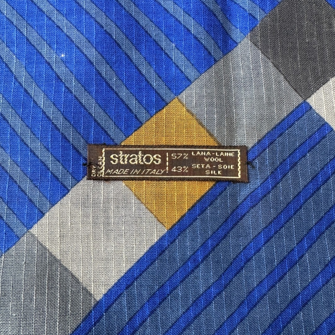 Louis Feraud Geometric принт шал вълна и коприна