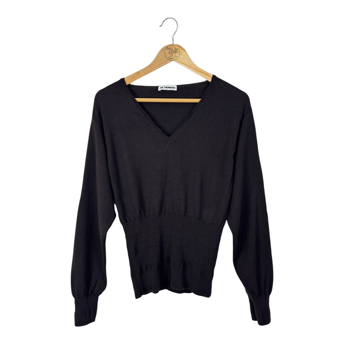 Jil Sander V neck Wool Sweater (S)