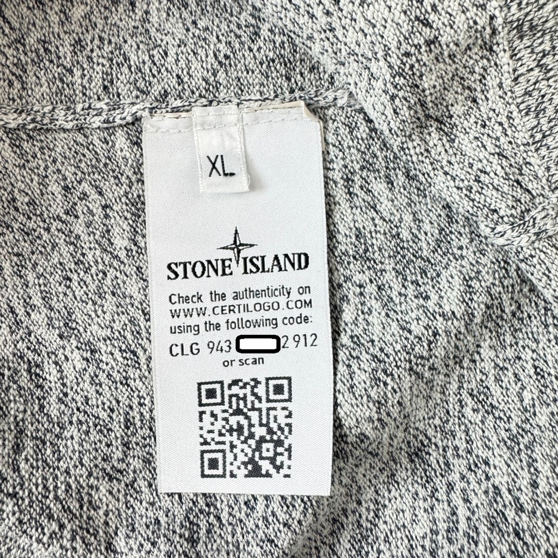 Stone Island Crewneck Linen Blend Compass Sweater (XL)