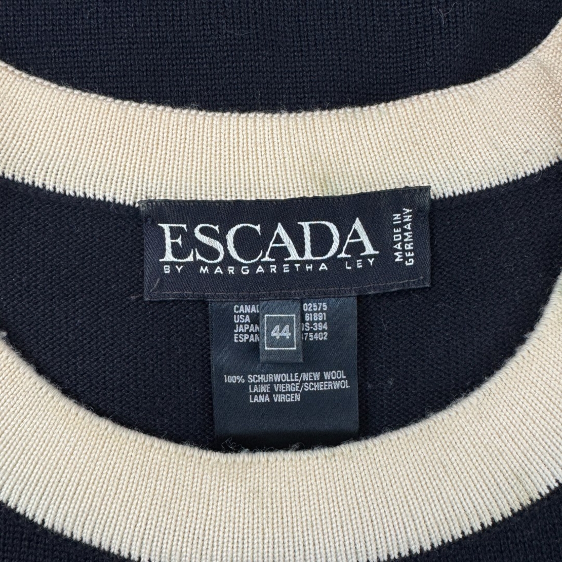 80s Escada Margaretha Lay вълнена рокля (44)