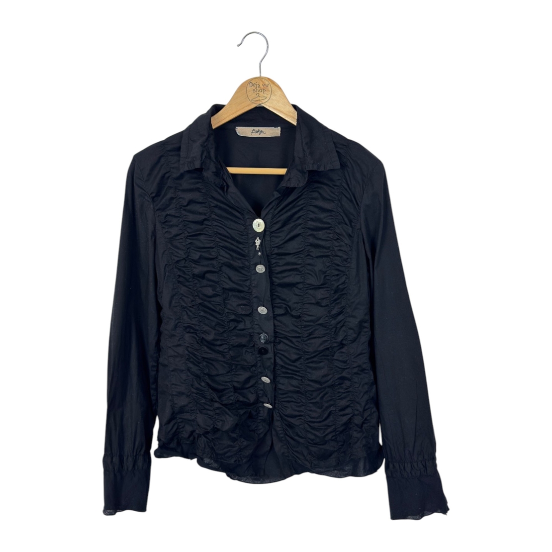 Bottega by Elisa Cavaletti Ruffle Front Blouse (M)