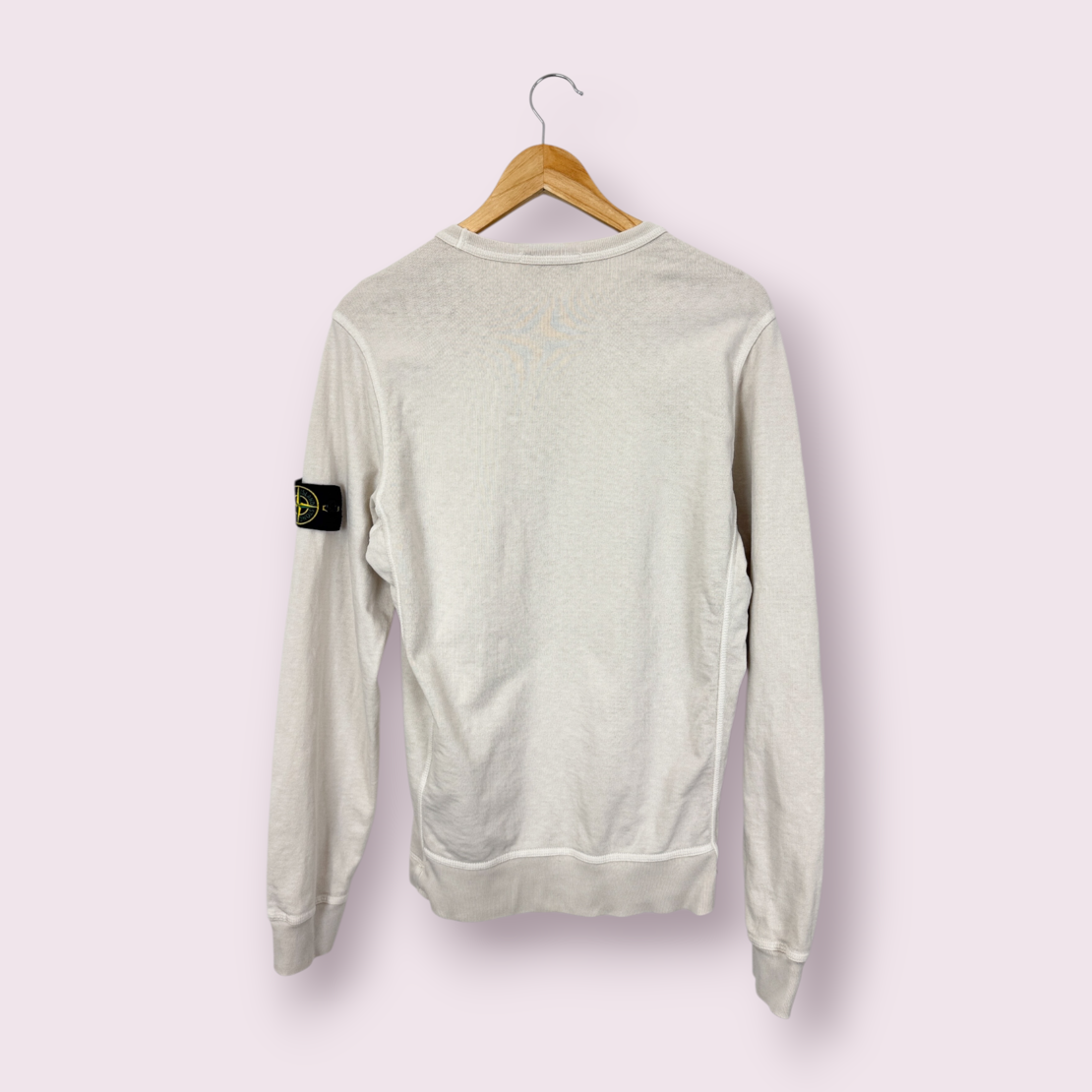 Stone Island Crew Neck Badge Logo Sweatshirt (M)