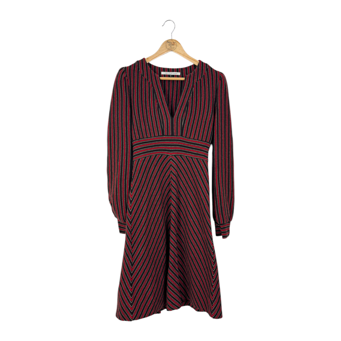 Vintage Diane von Furstenberg вълнена рокля (8/M)