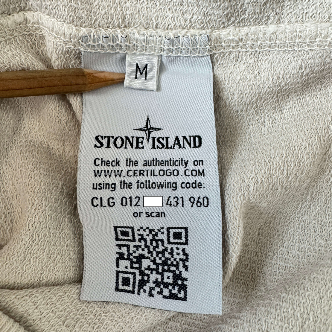 Stone Island Crew Neck Badge Logo Sweatshirt (M)