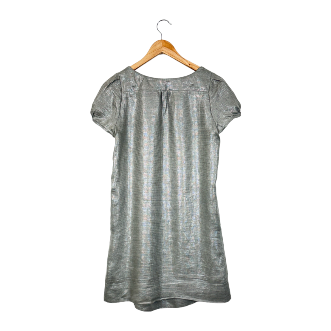 Рокля Sandro glitter linen dress (2)