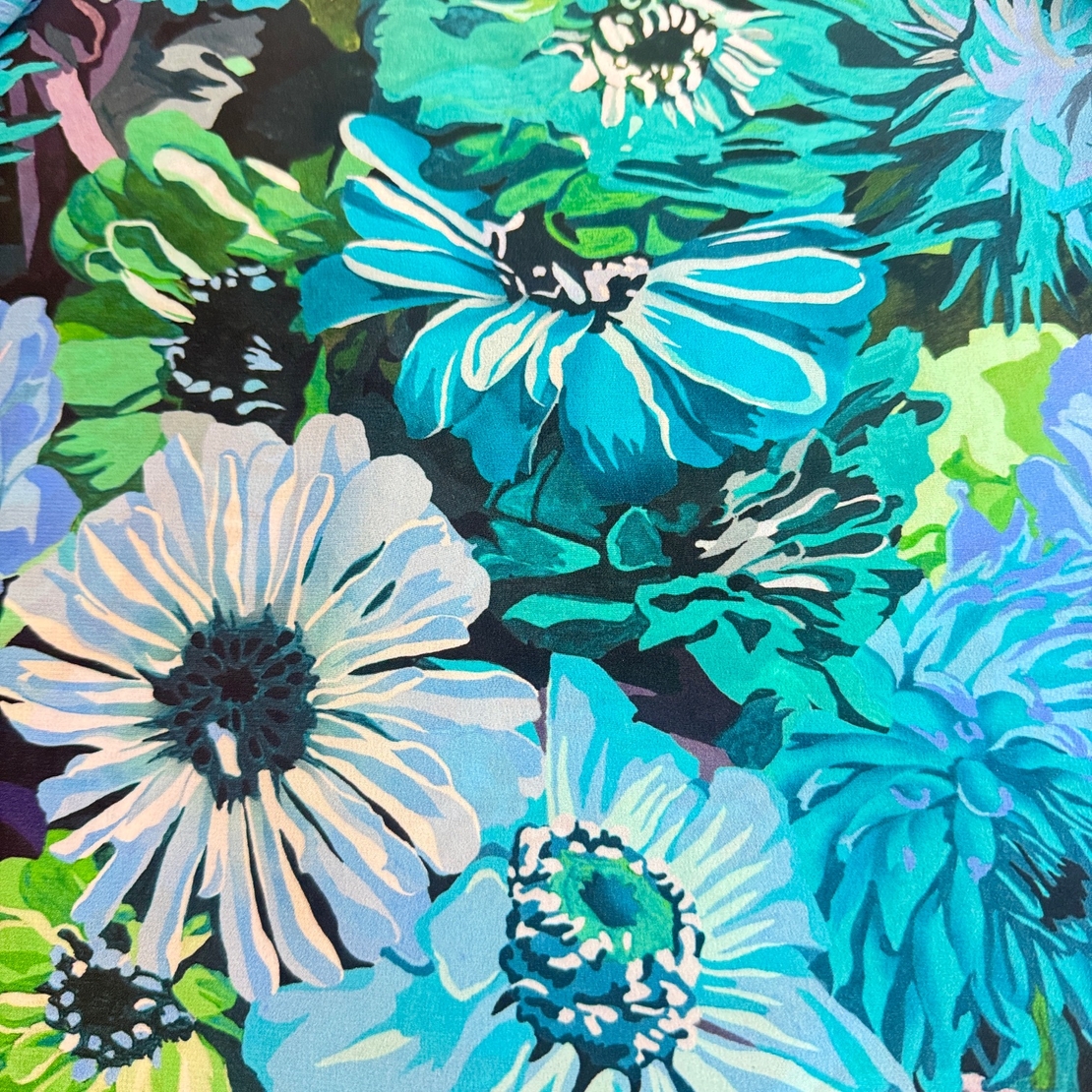 STELLA MCCARTNEY Floral-Print Silk Midi Skirt (IT40)