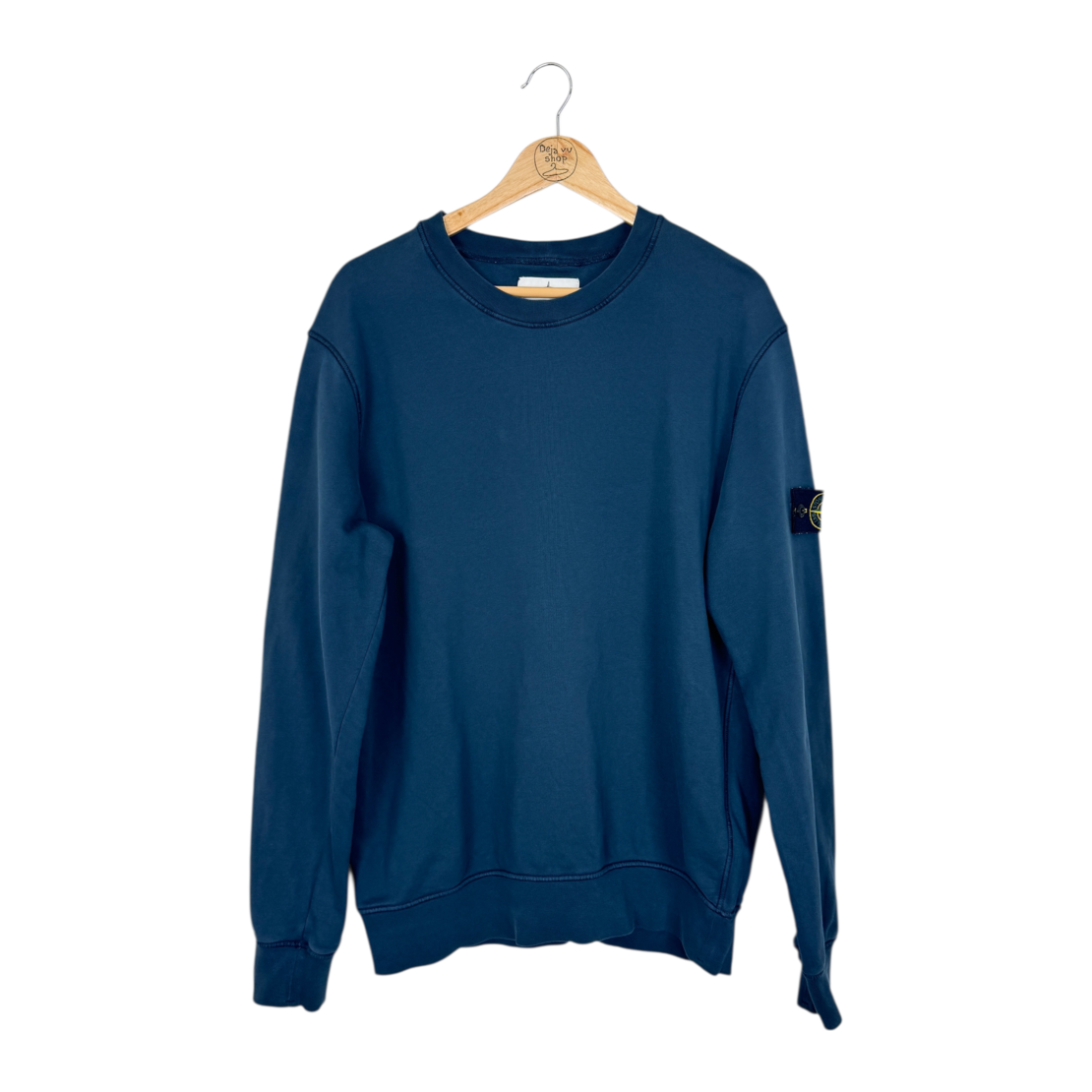 Stone Island Crew Neck Badge Logo Sweatshirt (XL)