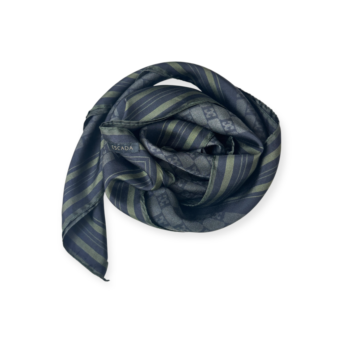 Escada Monogram Silk Scarf 115x115
