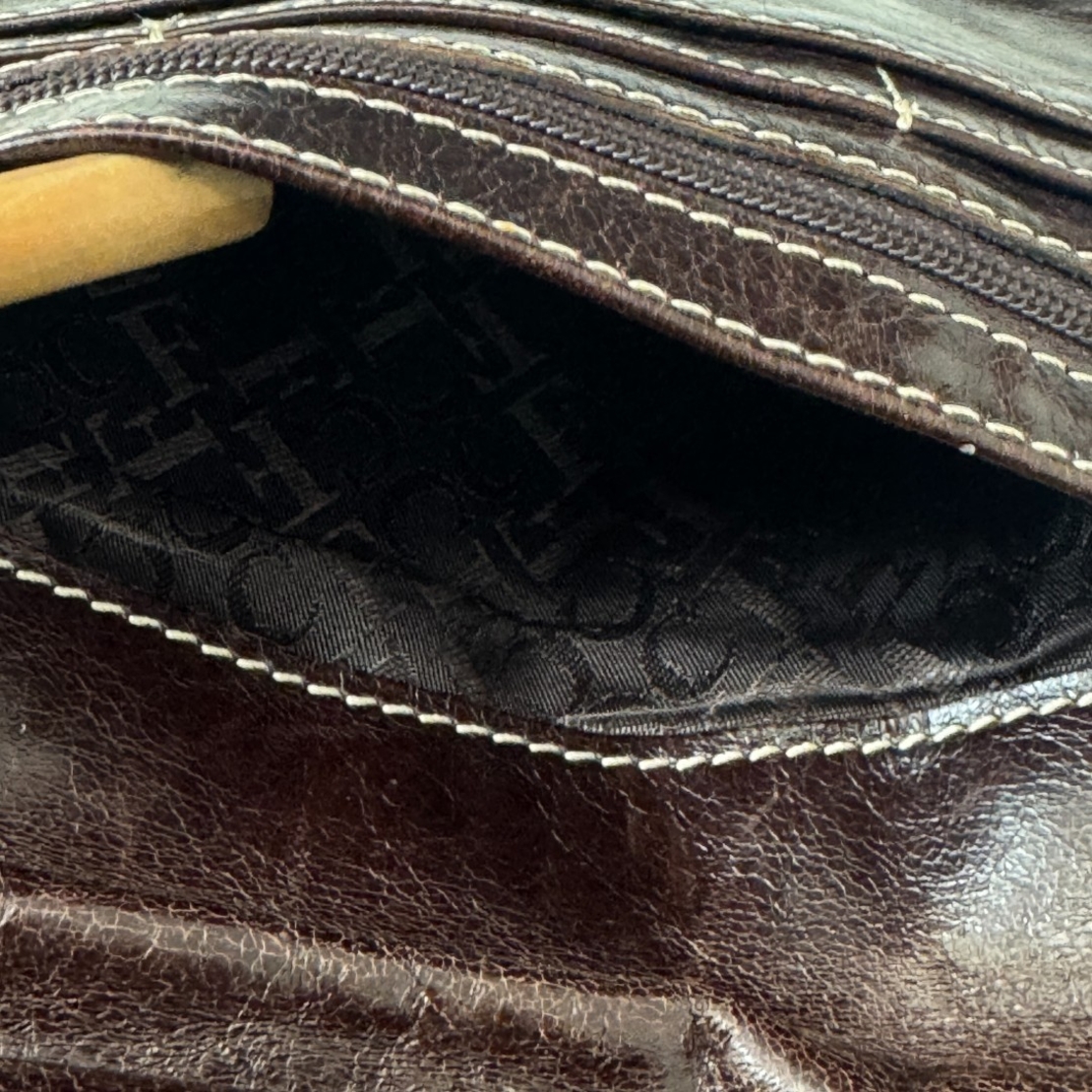 Claudio Ferrici Mini Crossbody Leather Bag