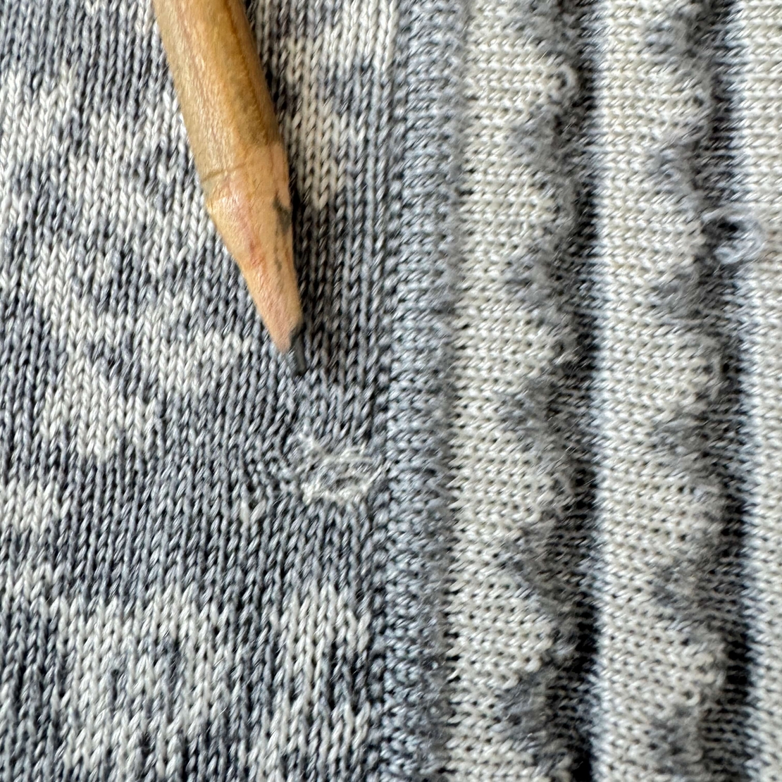 Oleana Women's Silk Wool Floral Cardigan (L)