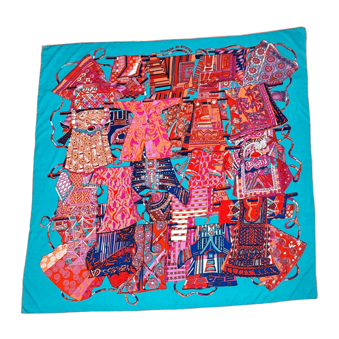 Дамски шал Hermes Voyage En Etoffes Silk Scarf