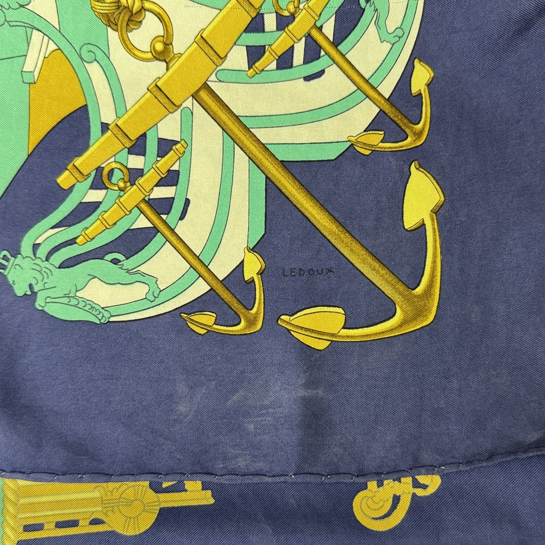 Vintage Hermès Proues Silk Scarf 87x87