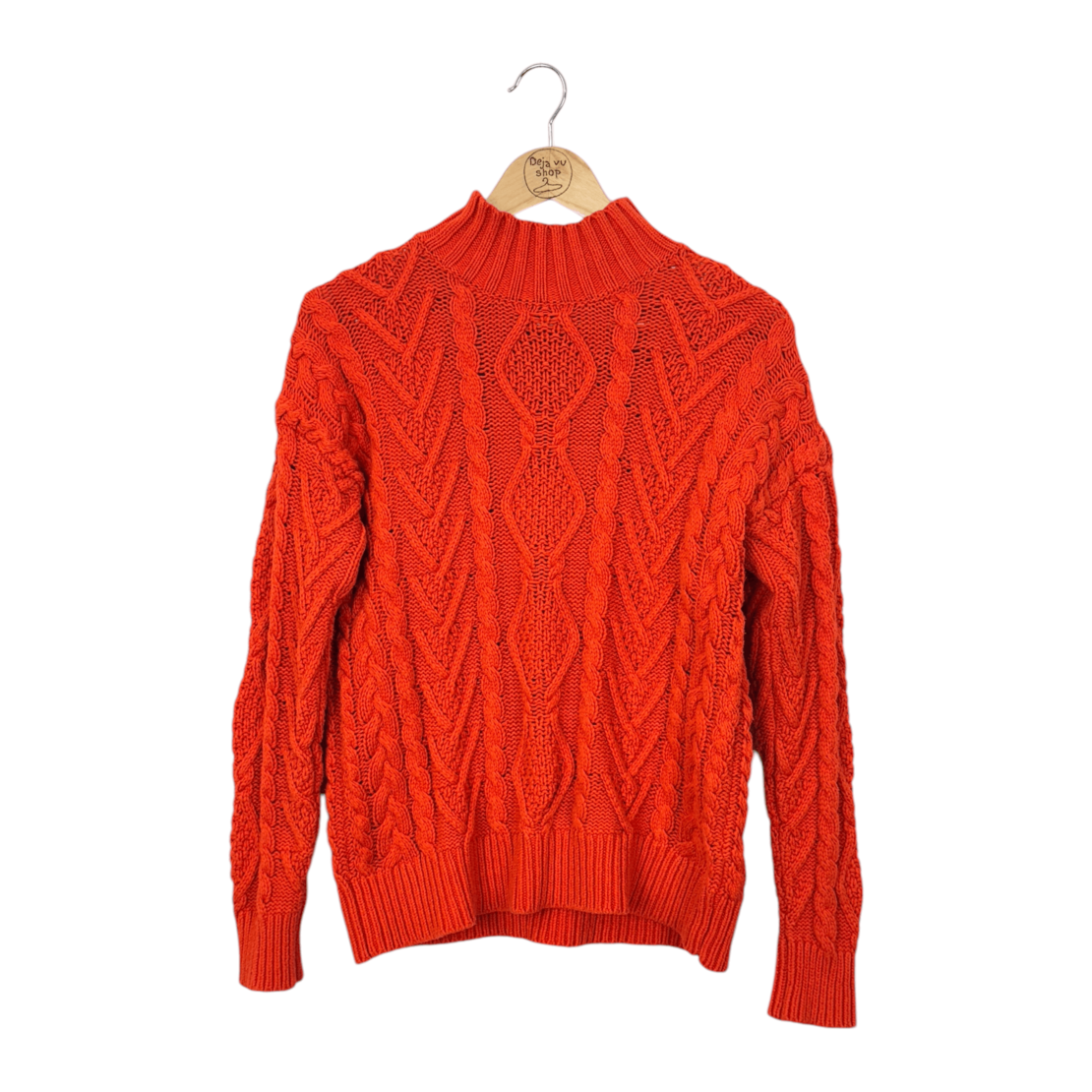 Lauren Ralph Lauren Cotton Acrylic LS Mock Neck - Knitwear Sweater (M)