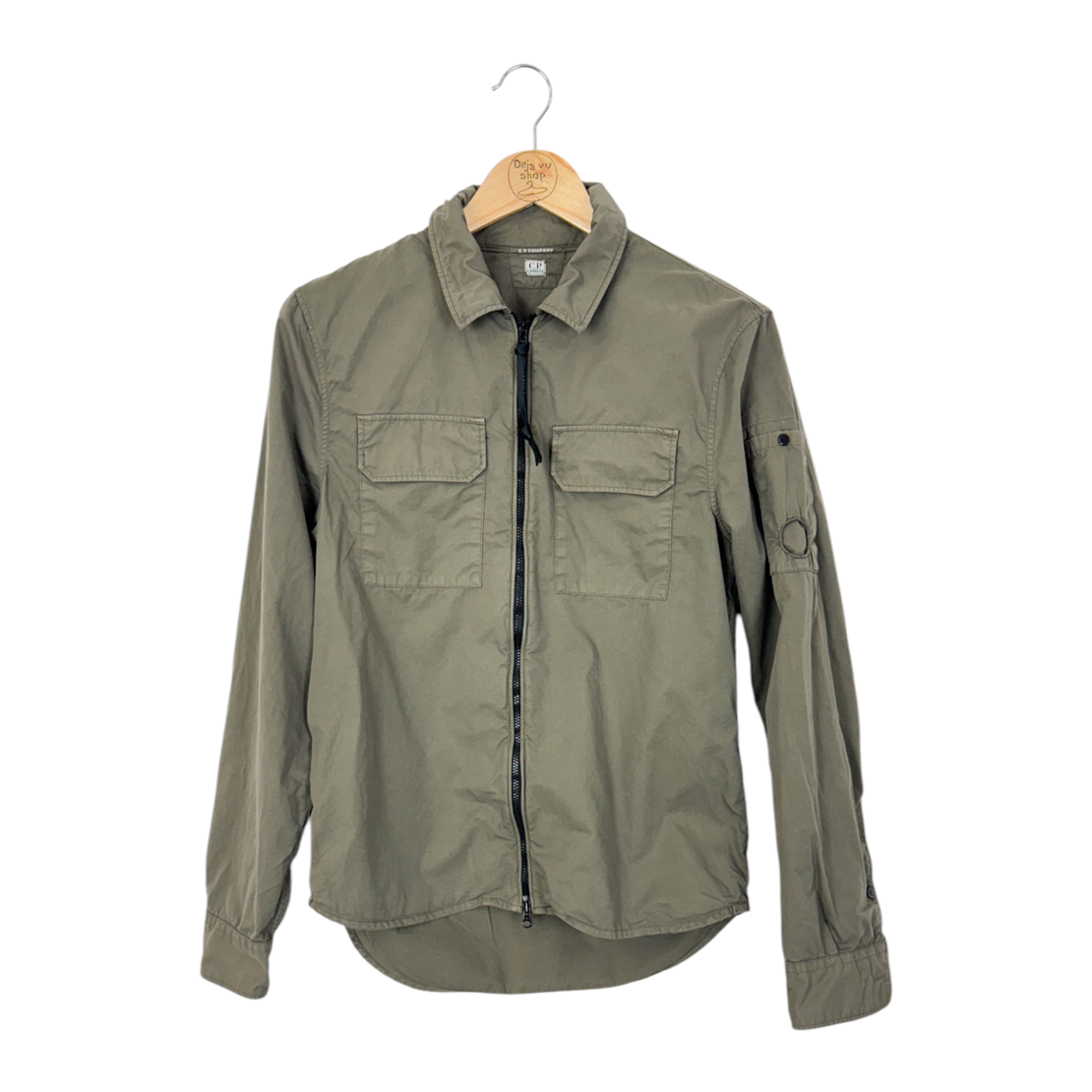 C.P. Company Gabardine Zip Up Lens Overshirt (S)
