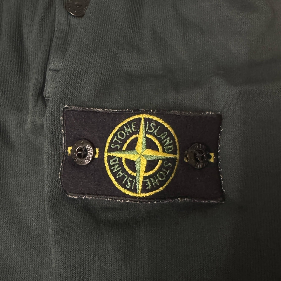 Stone Island 1/4 Zip Button Up Sweatshirt (M)