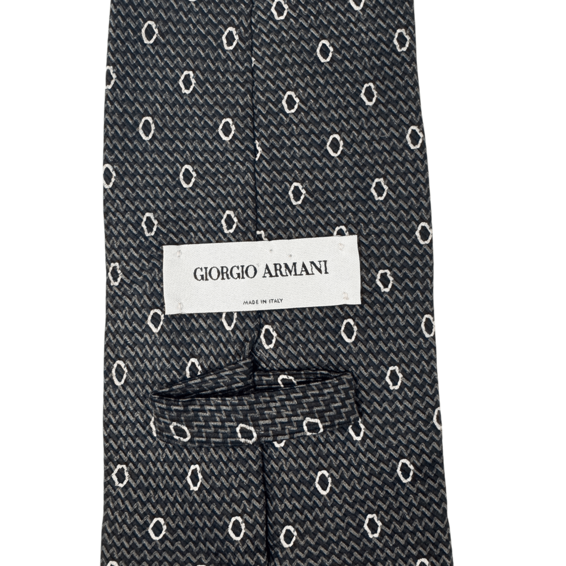 Vintage Giorgio Armani Monogram копринена вратовръзка 56''