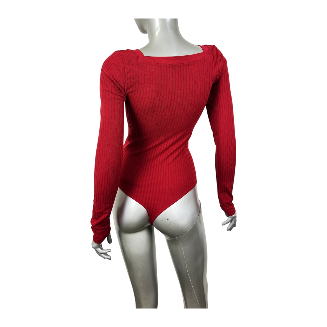 Wolford Ribbed Square Neck Bodysuit (M/L)