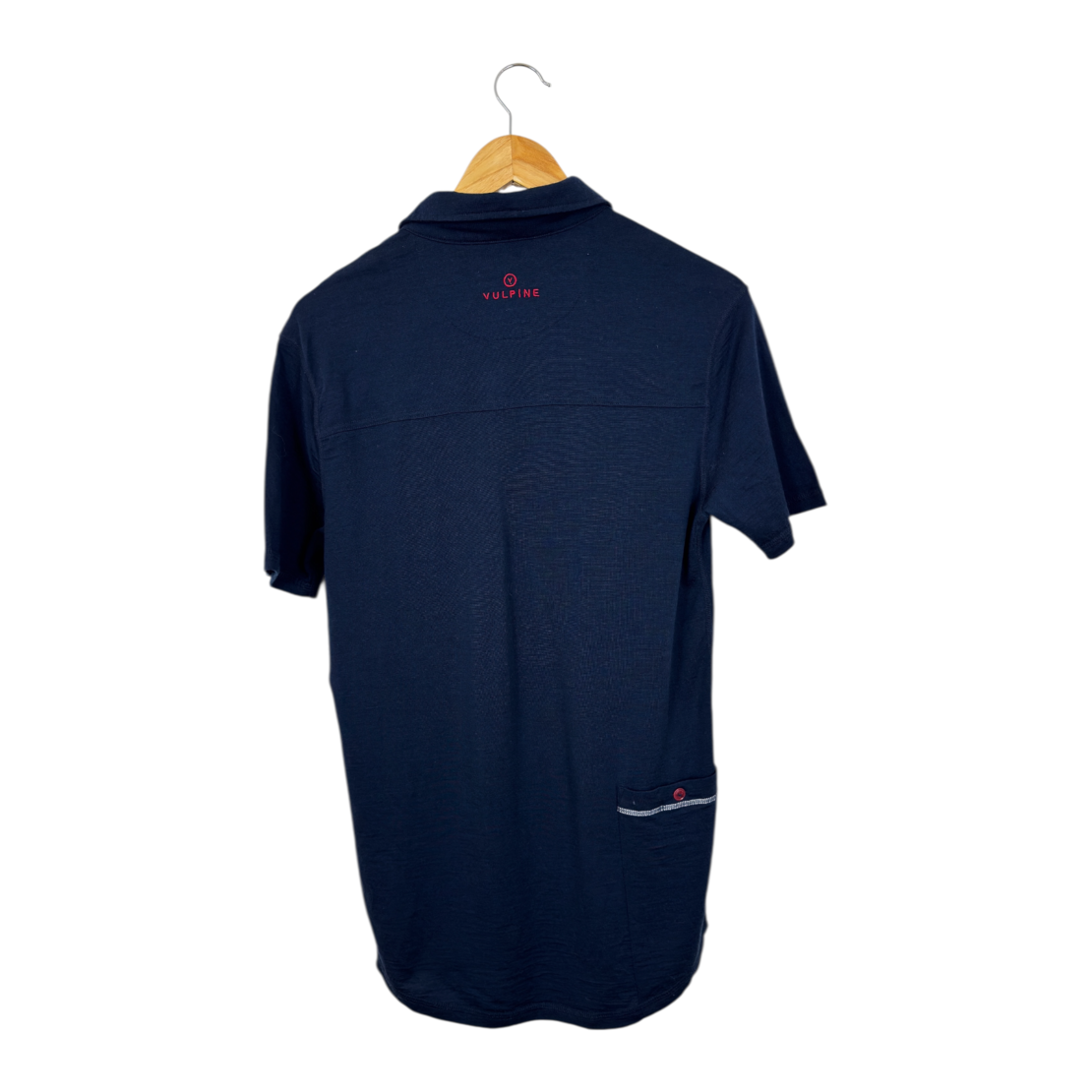 Vupine Mens Merino Polo Classic Navy (M)