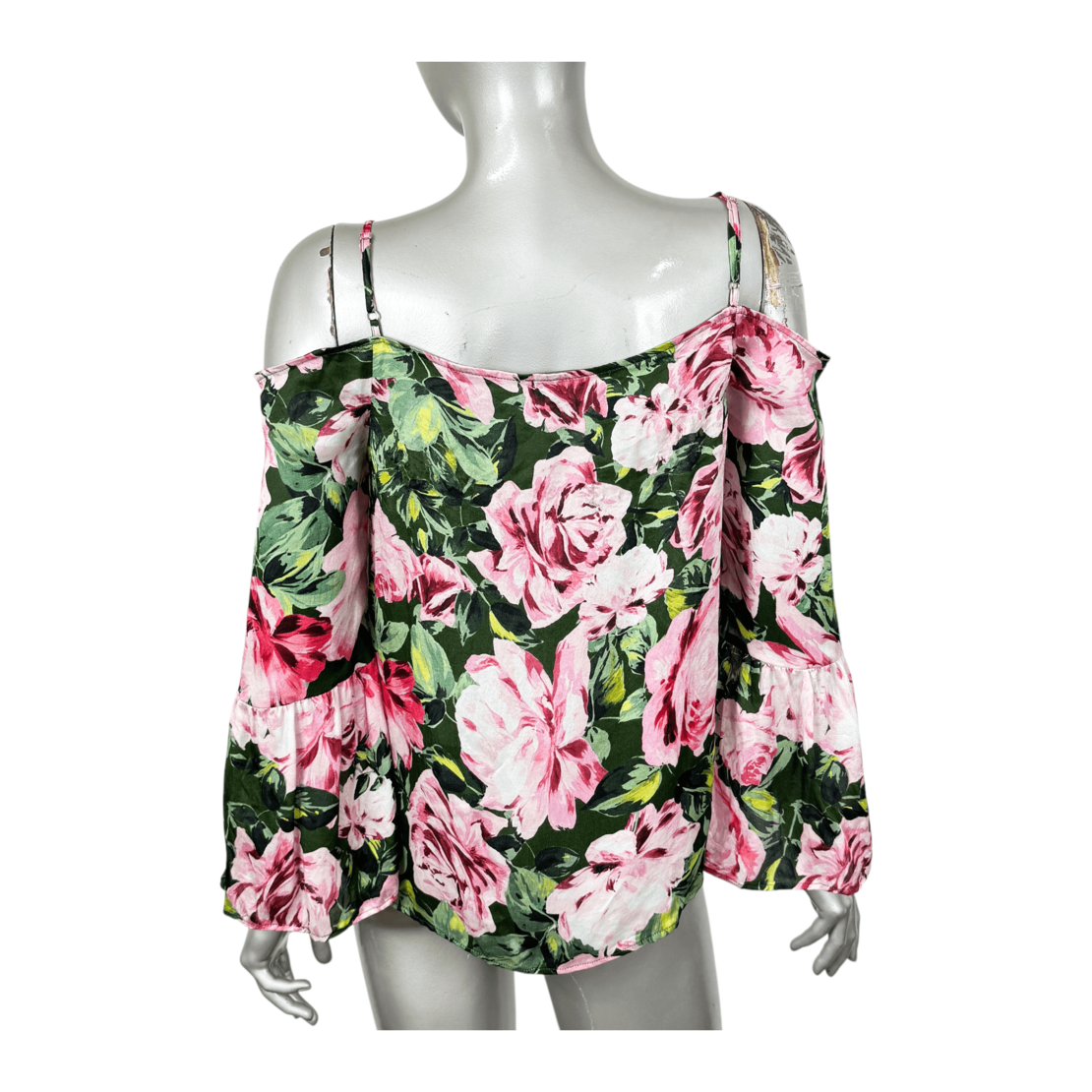 Hallhuber floral копринена принт блуза (38)