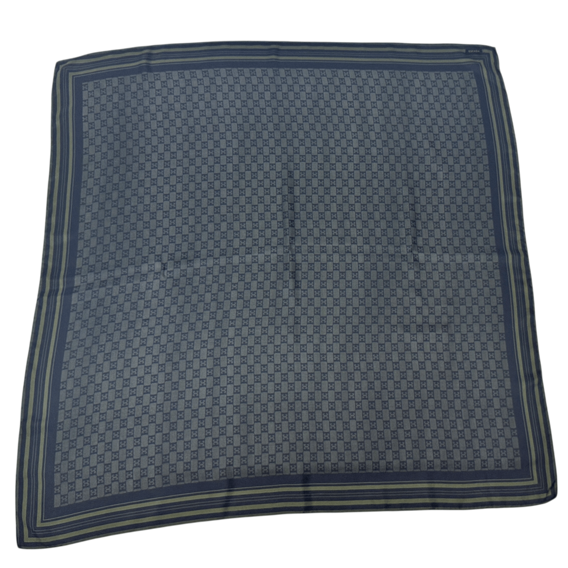 Escada Monogram Silk Scarf 115x115
