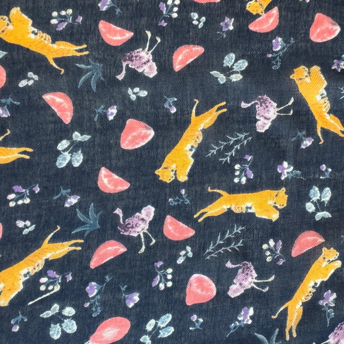 Becksöndergaard animal print шал 103x196