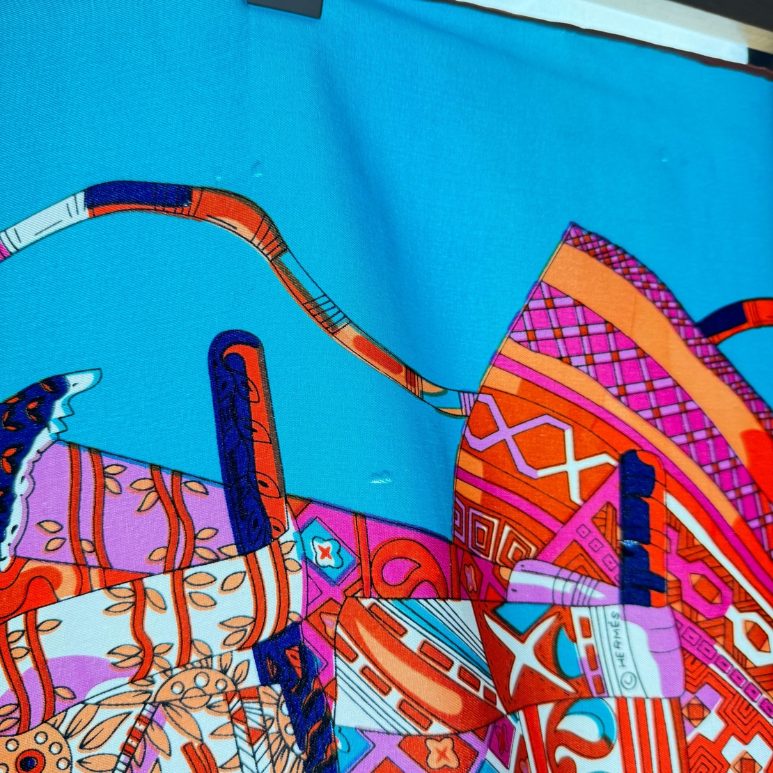 Дамски шал Hermes Voyage En Etoffes Silk Scarf