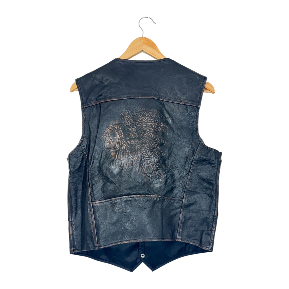 Akaso Leather Biker Vest (M)