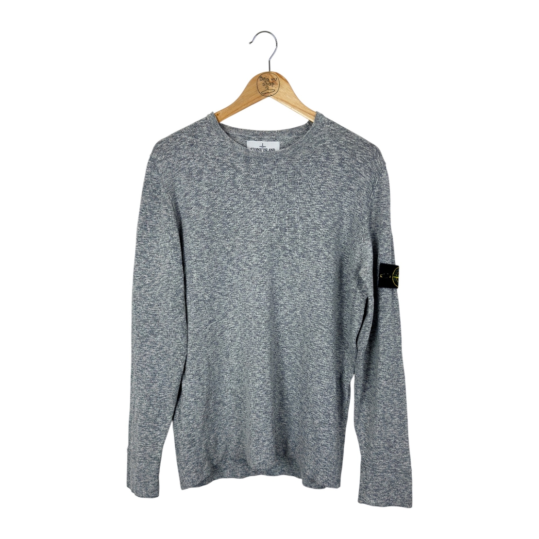 Stone Island Crewneck Linen Blend Compass Sweater (XL)
