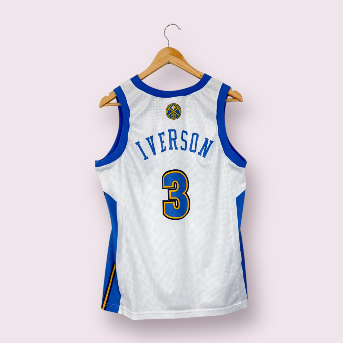 Champion NBA Denver Nuggets #3 Iverson Basketball Jersey (M)