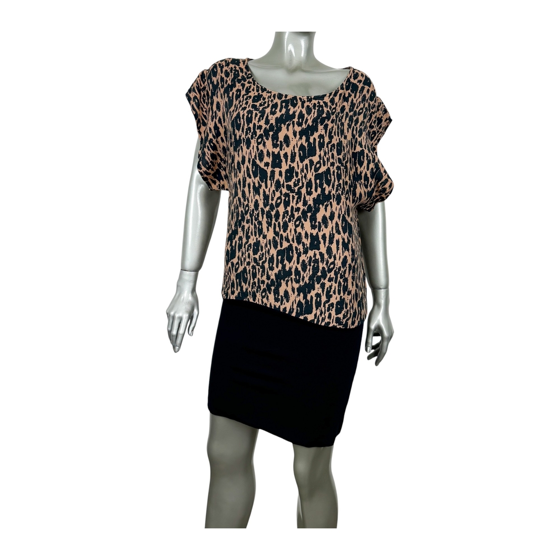 Ganni Leopard Mini Dress (S)