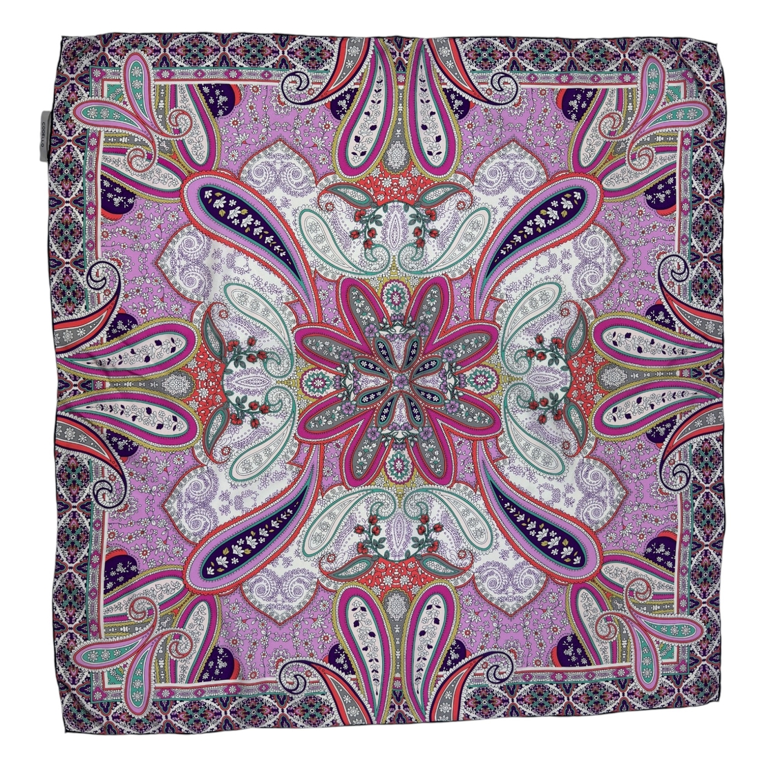Codello Paisley Floral копринен принт шал