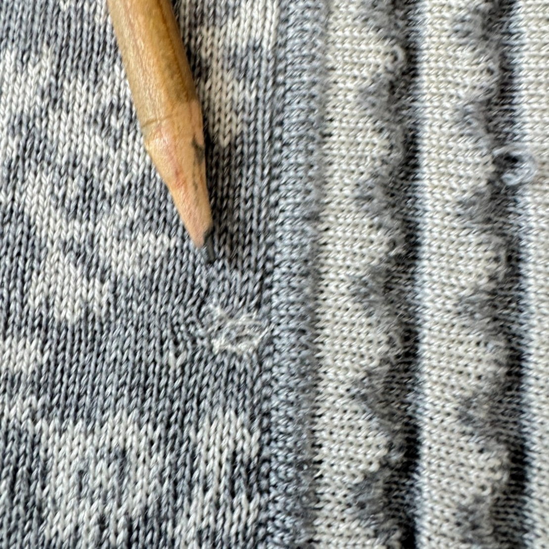 Oleana Women's Silk Wool Floral Cardigan (L)