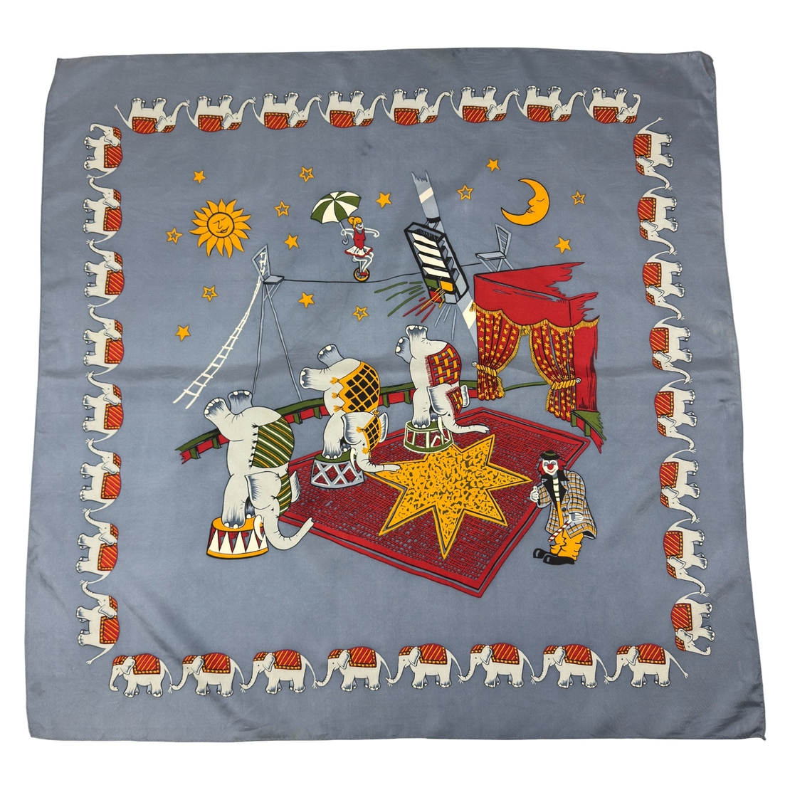 No brand копринен принт шал 88x88