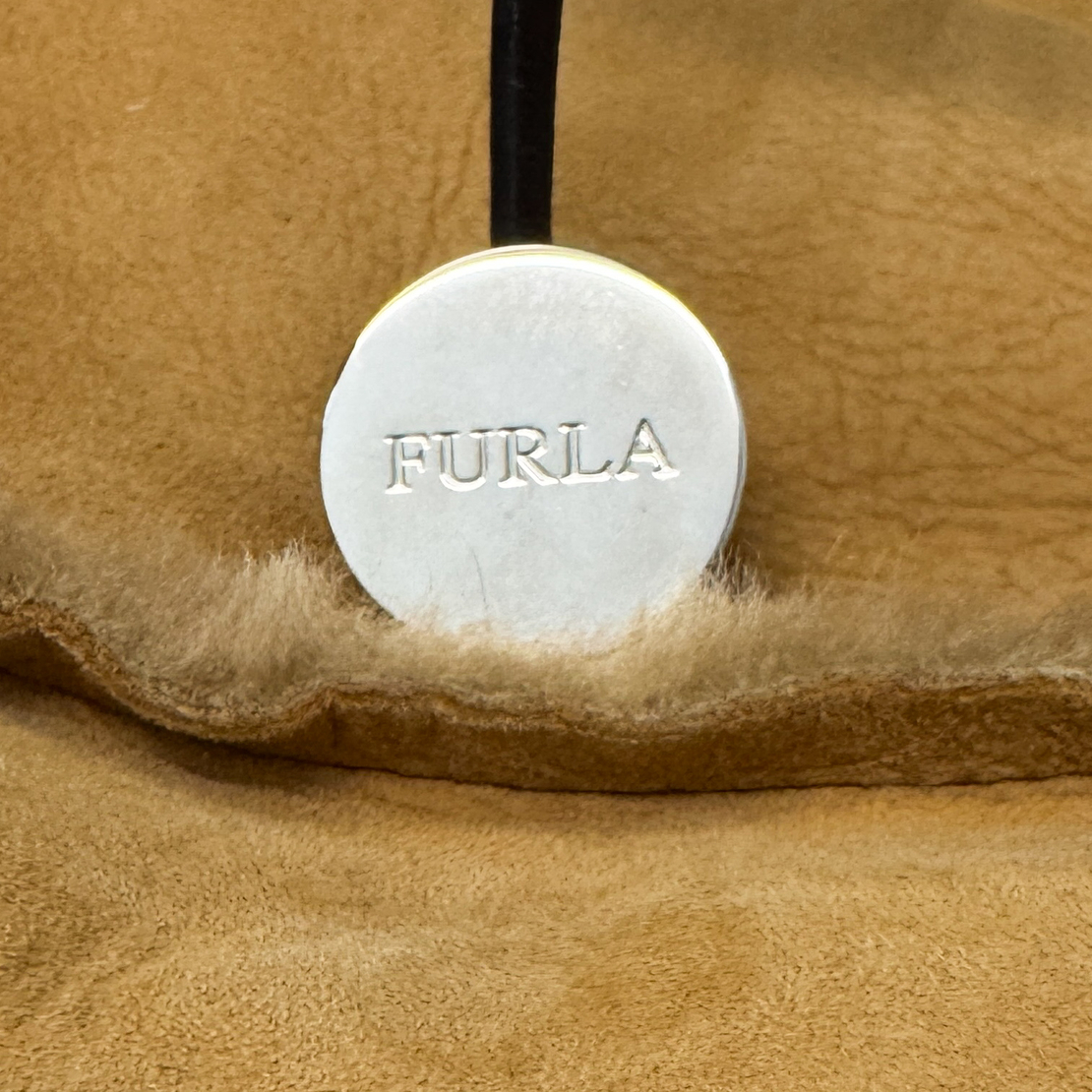 Furla Sherpa Sheepskin Tote Bag