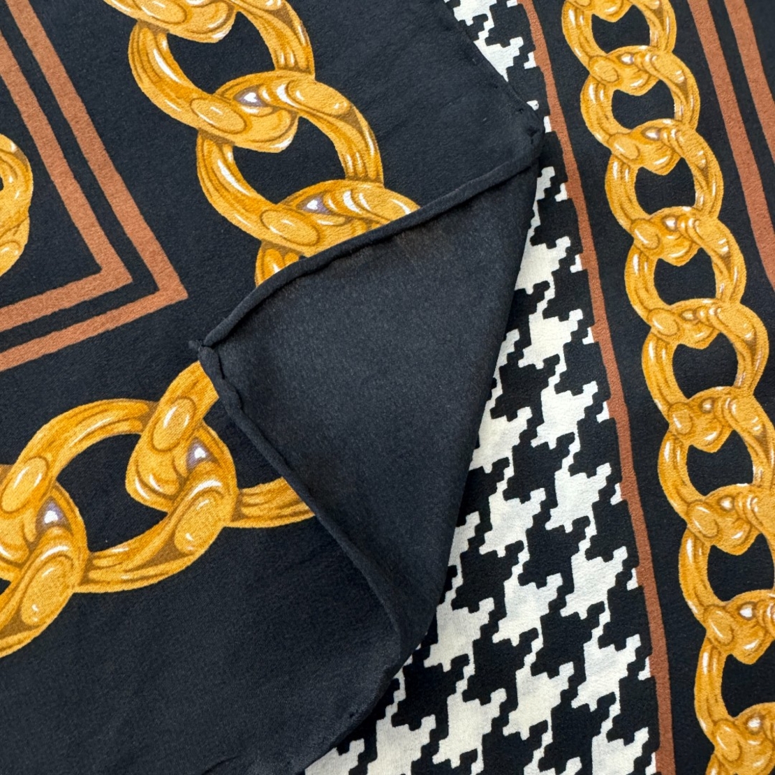 No brand копринен принт шал 86x86