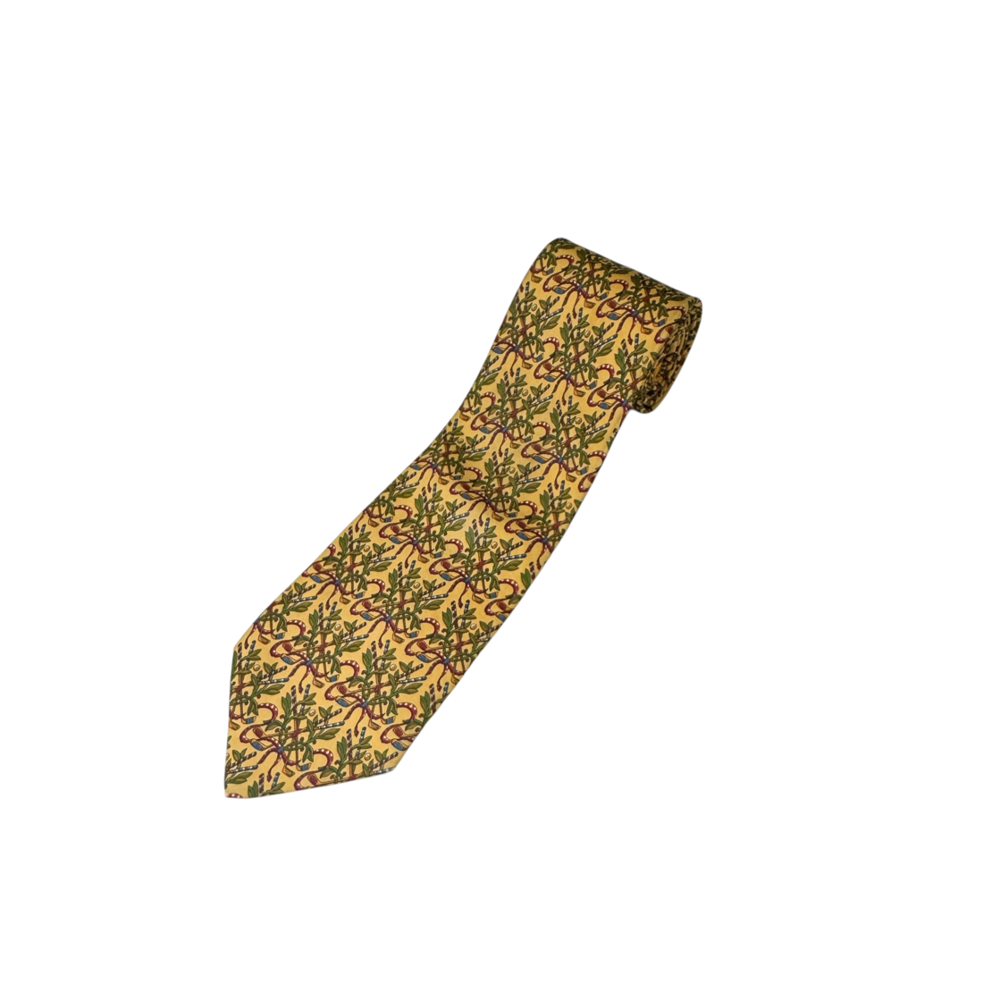 Salvatore Ferragamo silk tie 57''
